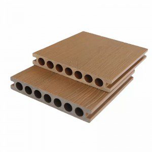Round Hollow Capped Composite Decking Panel