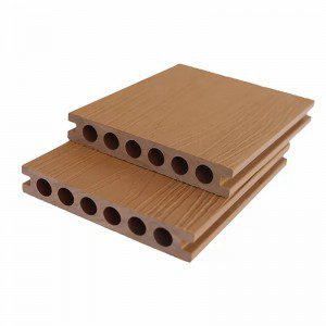 Round Hollow Capped Composite Decking Panel