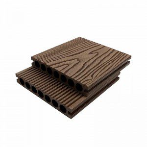 3d-embossd WPC Hollow Decking Panel