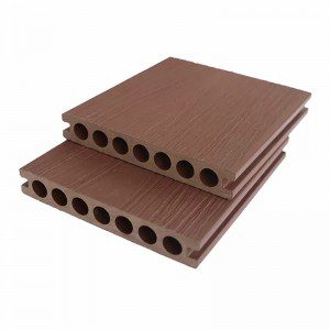 Round Hollow Capped Composite Decking Panel