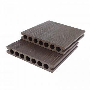 Round Hollow Capped Composite Decking Panel