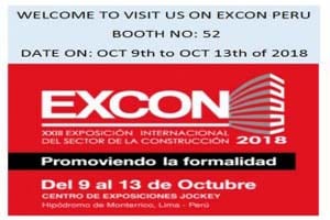 Aludream Stand auf Peru EXCON 2018